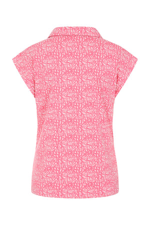 Alice Top - Abstract Print Pink - GOTS Organic Cotton