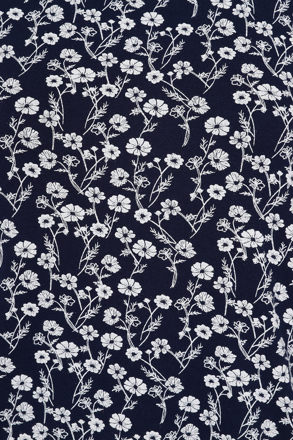 Francoise Tunic - Meadow Print Navy - GOTS Organic Cotton