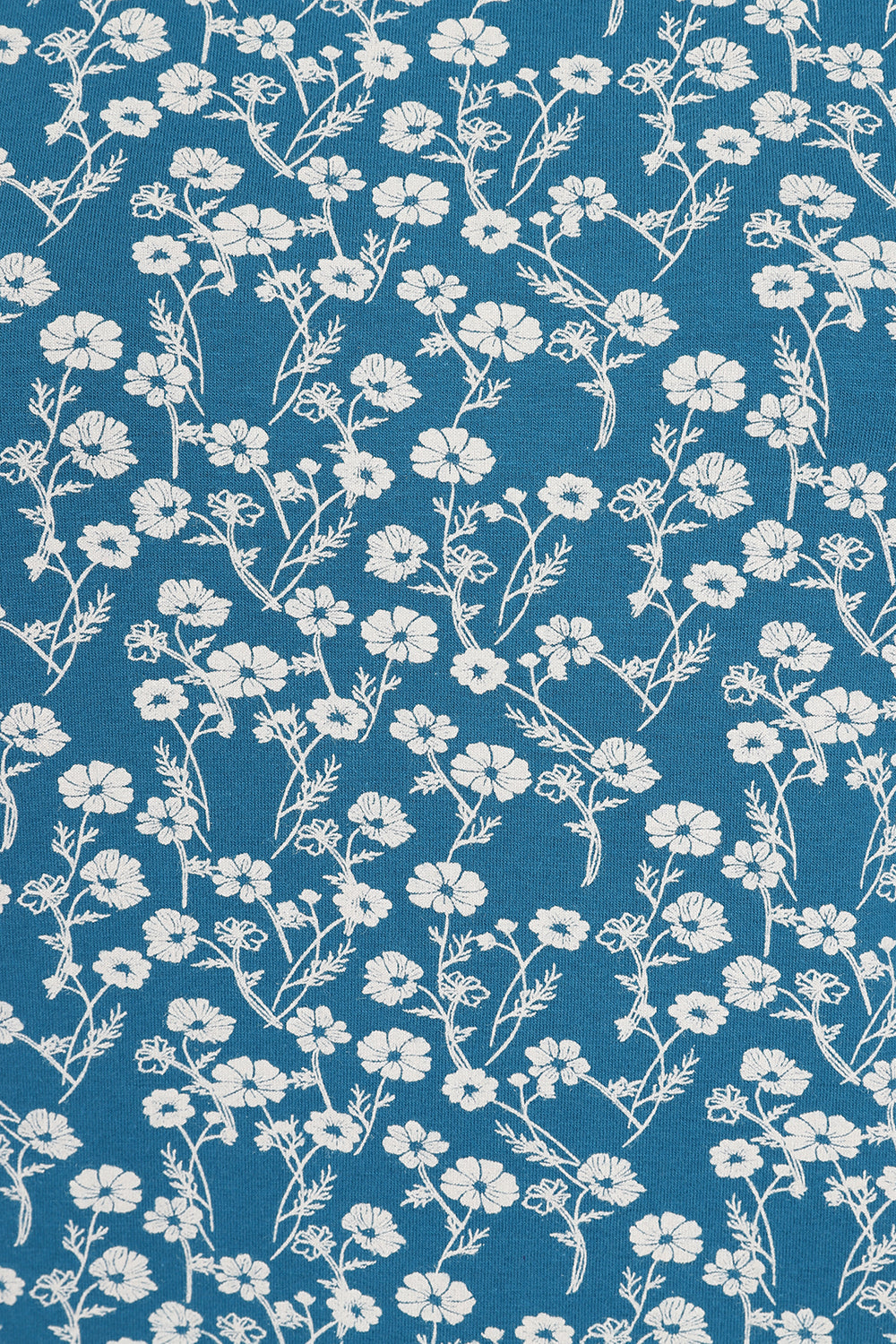 Francoise Tunic - Meadow Print Teal - GOTS Organic Cotton