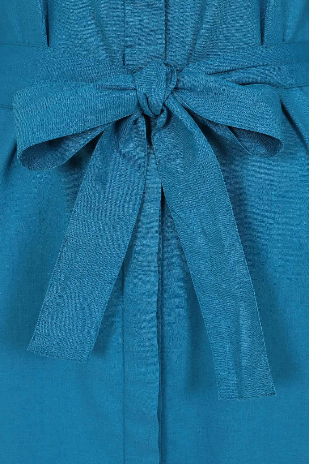 Hudson Dress - Teal - Organic Cotton Linen Blend
