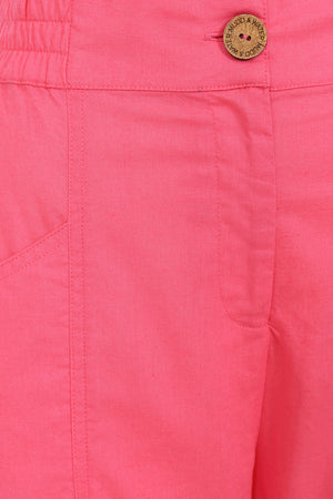 Sunny Pant - Pink - Organic Cotton Linen Blend