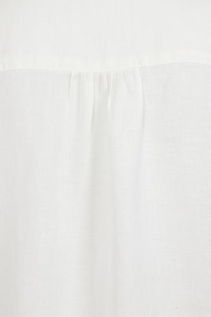 Springtime Tunic - White - Organic Cotton Linen Blend
