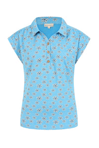 Alice Top - Geo Print Blithe - GOTS Organic Cotton