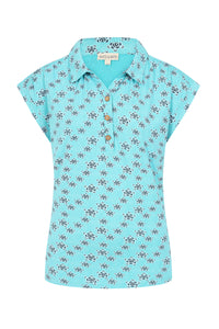 Alice Top - Geo Print Ceramic - GOTS Organic Cotton