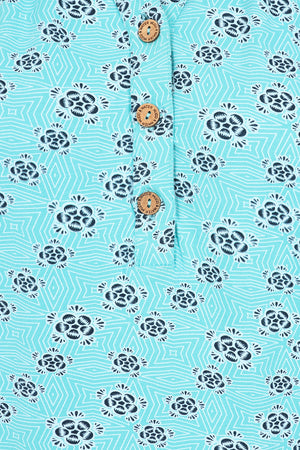Alice Top - Geo Print Ceramic - GOTS Organic Cotton