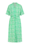 Alyssa Dress  - Abstract Circles Mint - Lenzing EcoVero