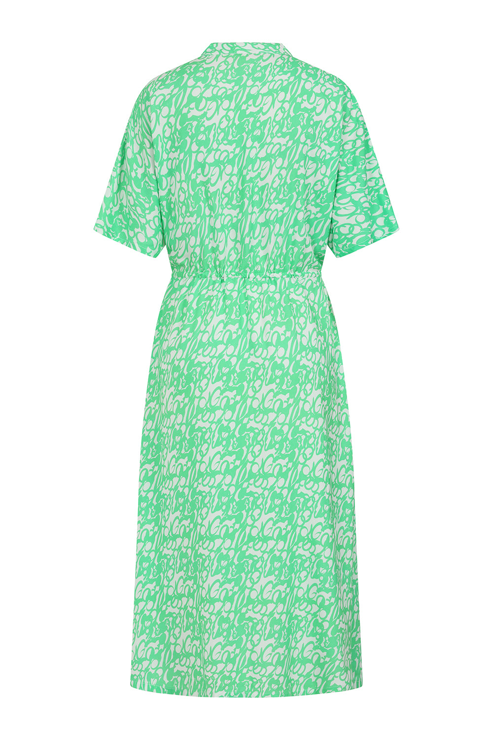 Alyssa Dress  - Abstract Circles Mint - Lenzing EcoVero