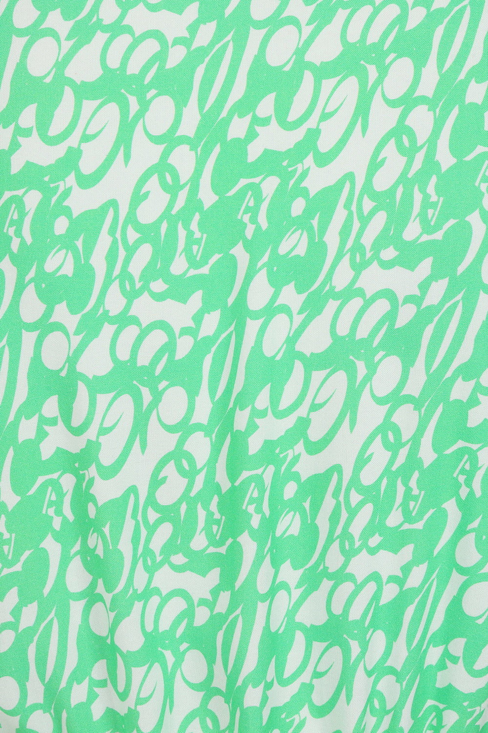 Alyssa Dress  - Abstract Circles Mint - Lenzing EcoVero