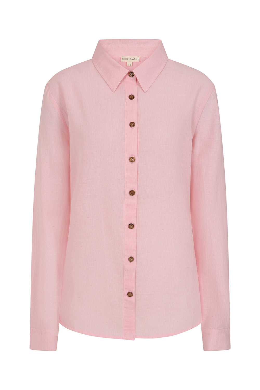 Drew Shirt - Coral Blush - Organic Cotton Linen Blend