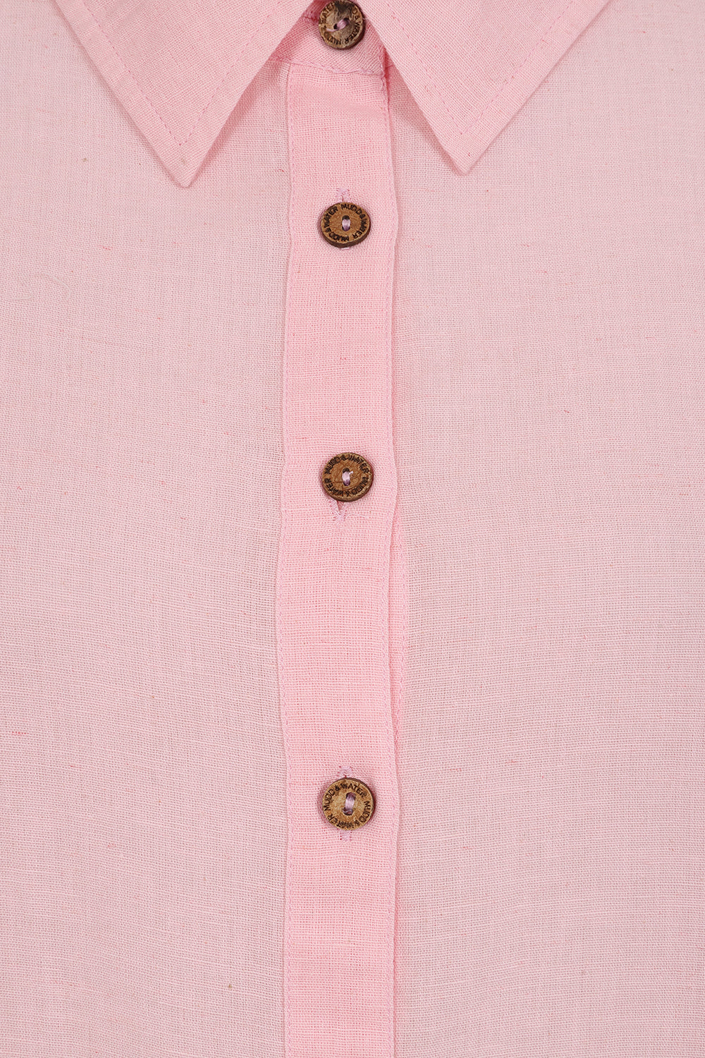Drew Shirt - Coral Blush - Organic Cotton Linen Blend