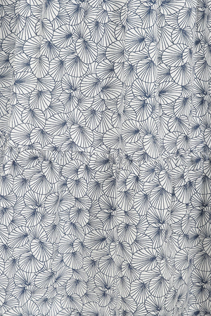 Dune Skirt - White Lily Pad Print - GOTS Organic Cotton