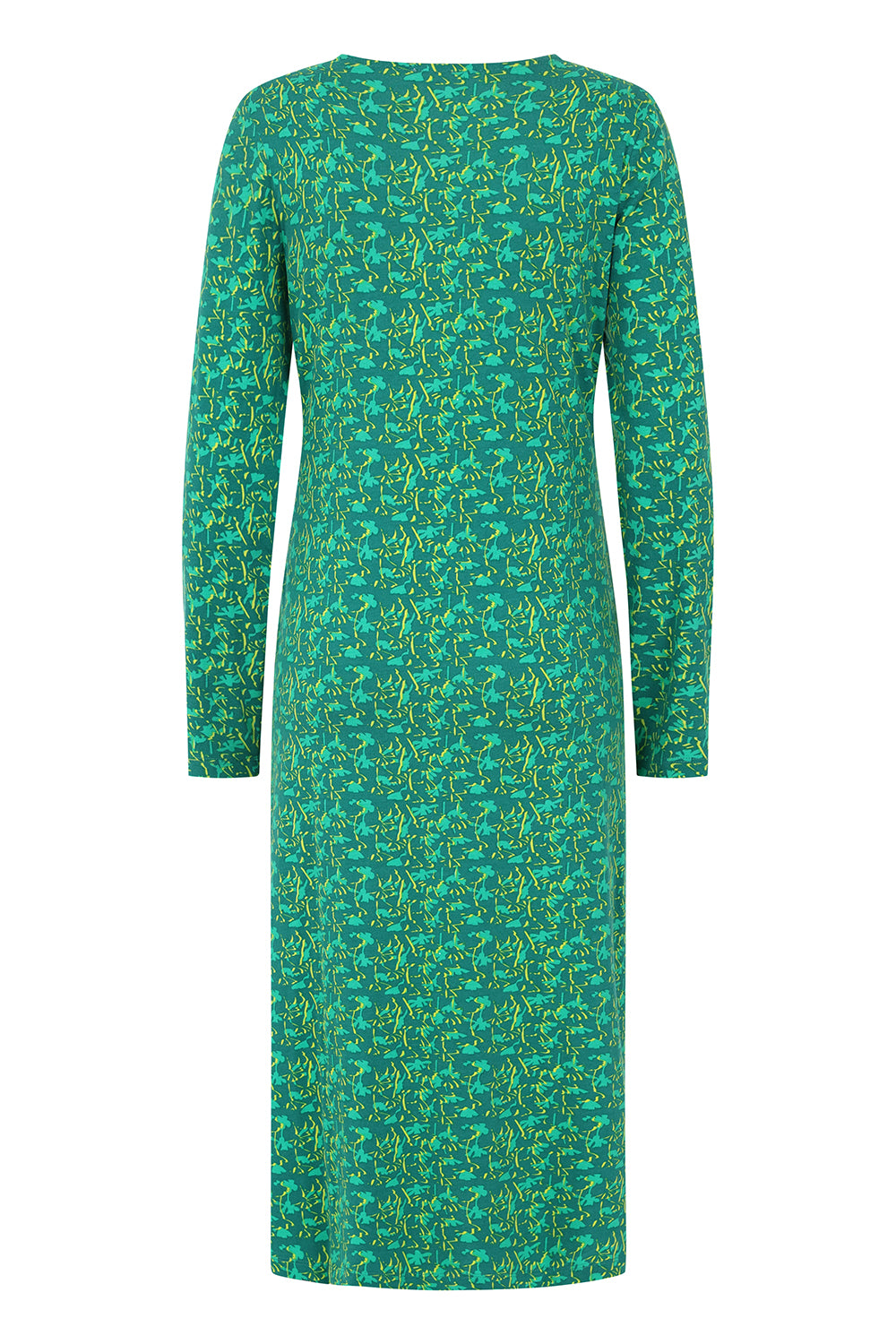 Erin Dress -Flower Print Peacock - GOTS Organic Cotton