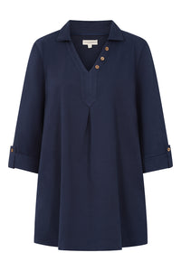 Falltime Tunic - Navy - Organic Cotton Jean