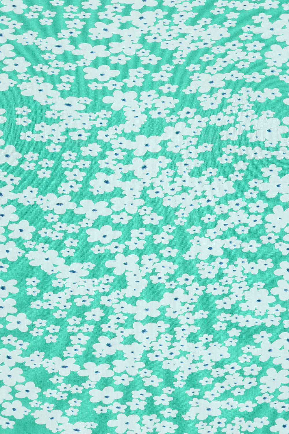 Fern Top - Flower Print Mint - GOTS Organic Cotton