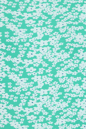 Fern Top - Flower Print Mint - GOTS Organic Cotton