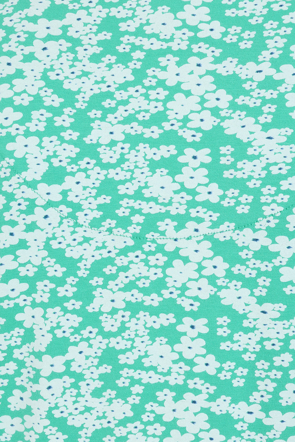 Fern Top - Flower Print Mint - GOTS Organic Cotton