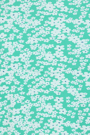 Fern Top - Flower Print Mint - GOTS Organic Cotton