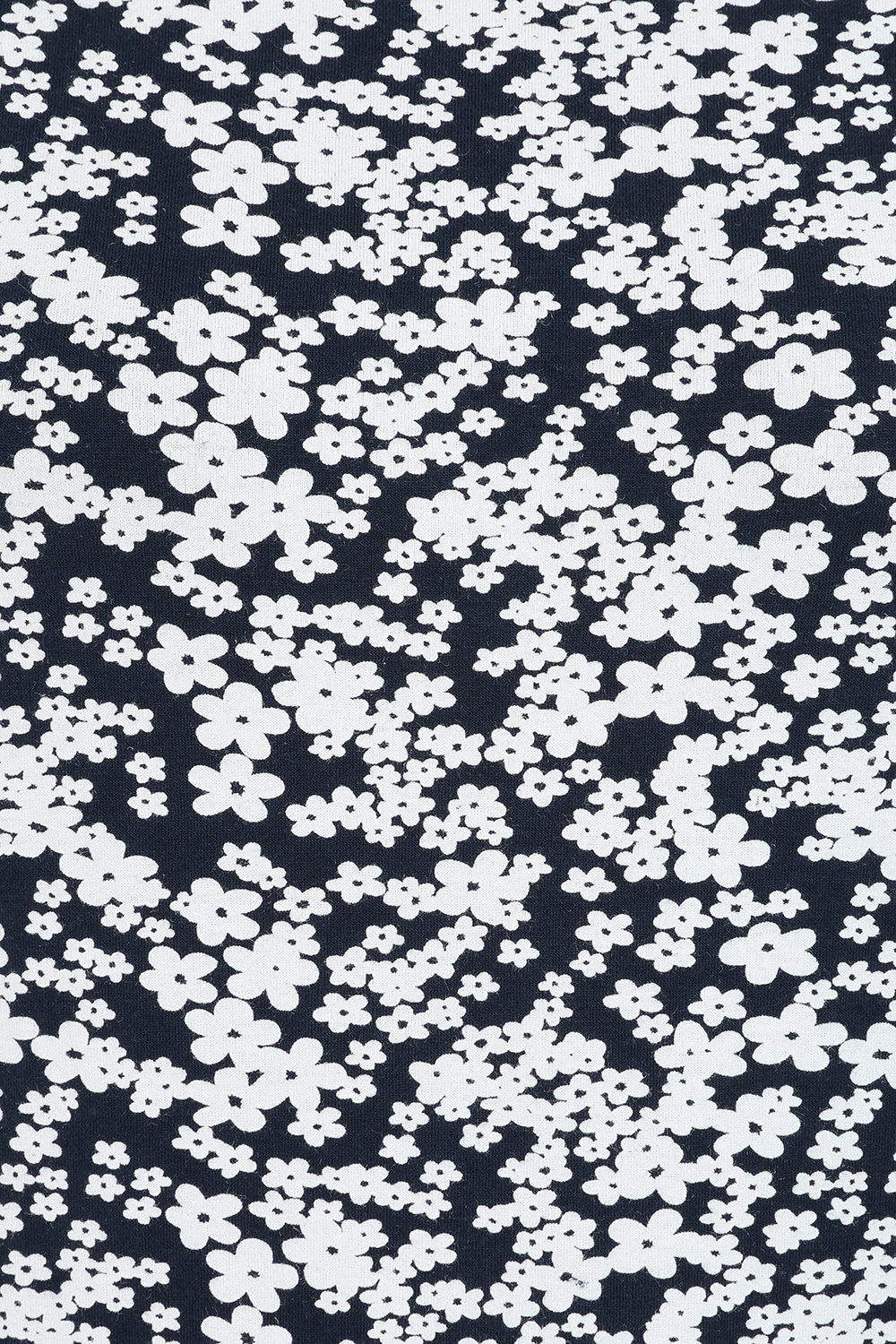 Fern Top - Flower Print Navy - GOTS Organic Cotton