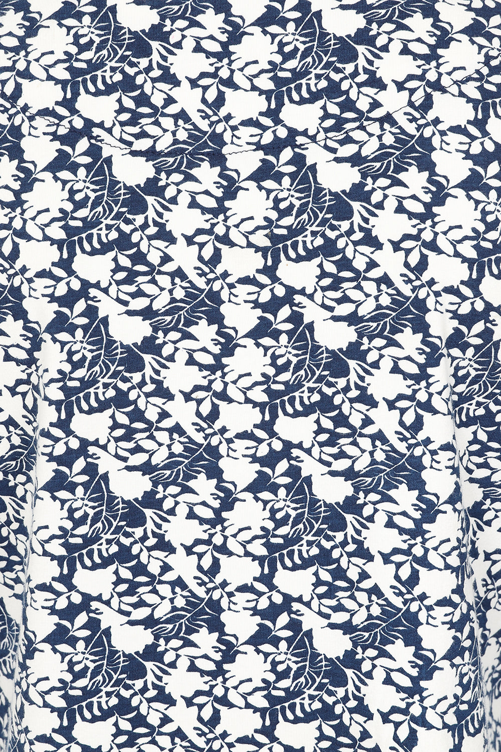 Fern Top - Navy Foliage Print - GOTS Organic Cotton