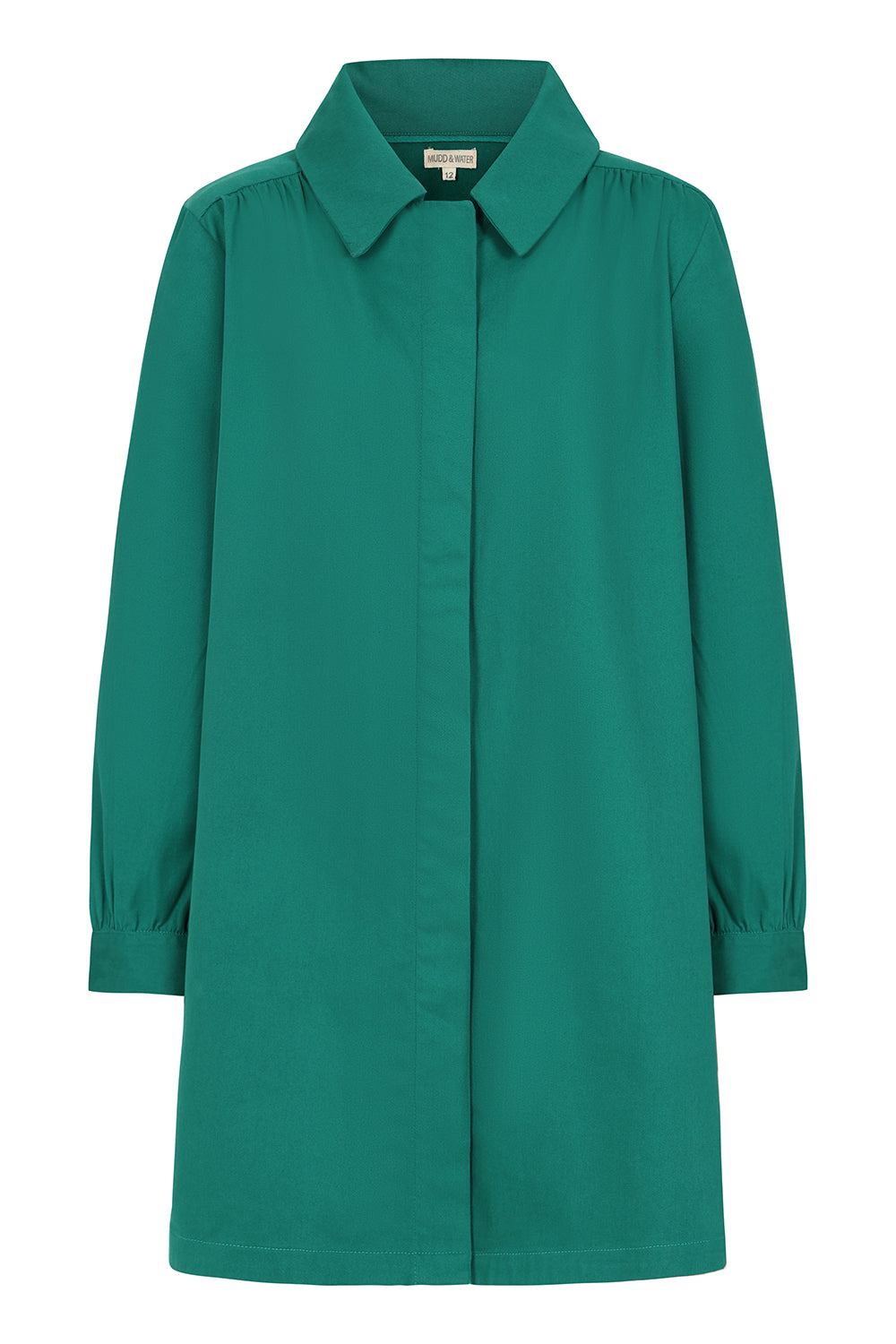 Fir Shirt Dress - Peacock - Organic Cotton Jean