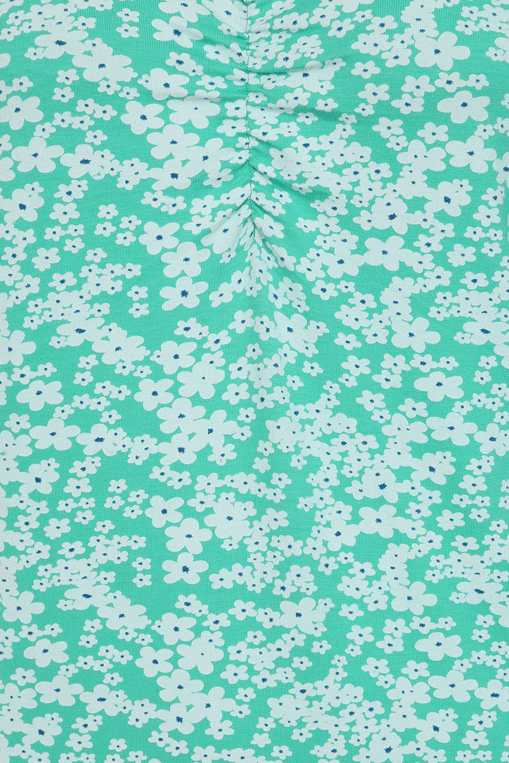 Florina Dress -Flower Pint Mint - GOTS Organic Cotton