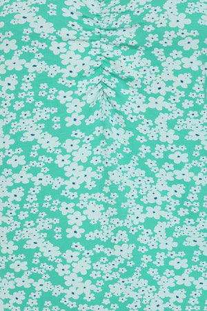 Florina Dress -Flower Pint Mint - GOTS Organic Cotton