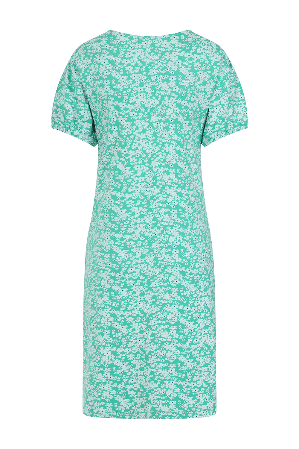 Florina Dress -Flower Pint Mint - GOTS Organic Cotton