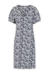 Florina Dress -Flower Pint Navy - GOTS Organic Cotton