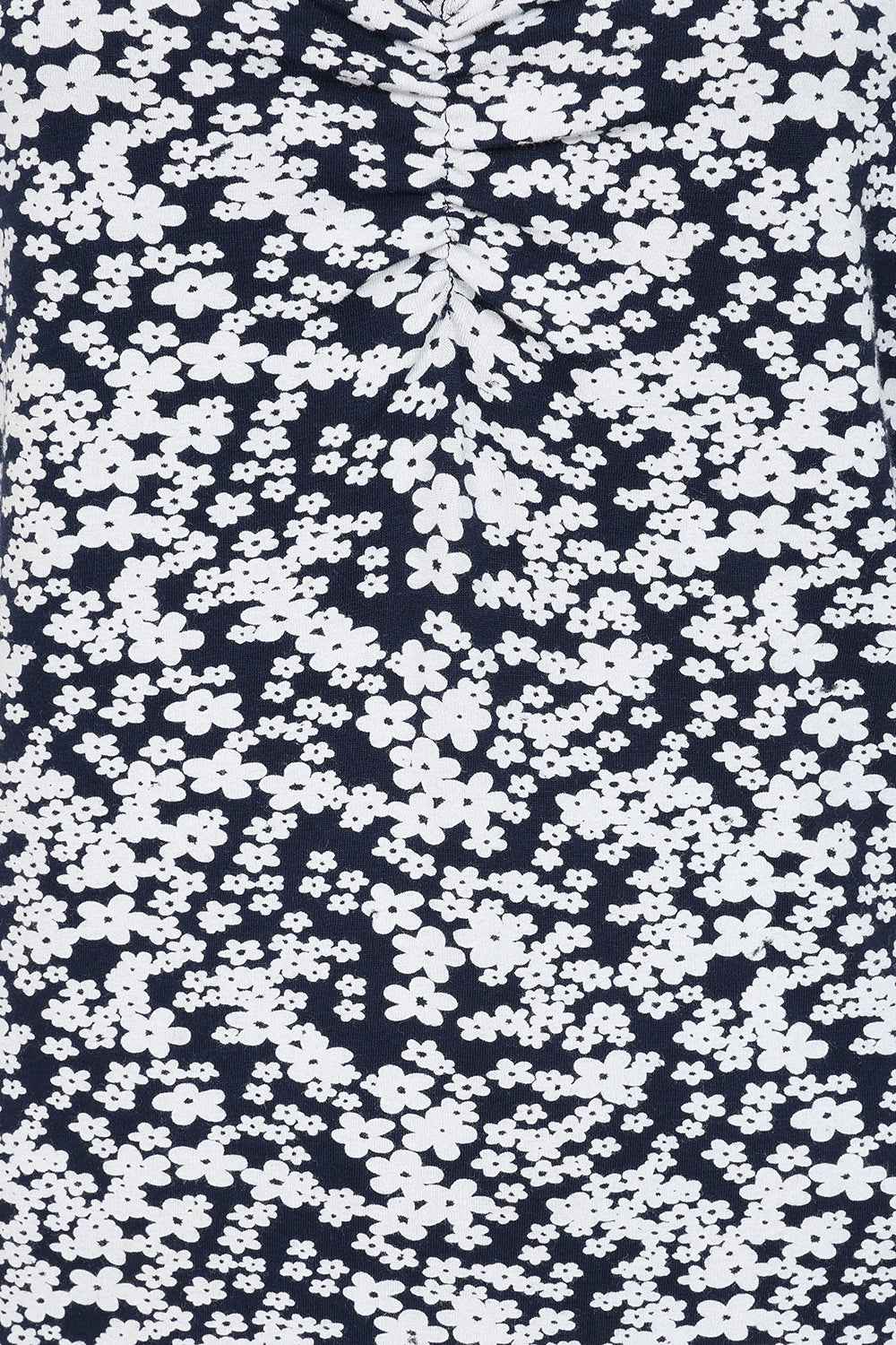 Florina Dress -Flower Pint Navy - GOTS Organic Cotton