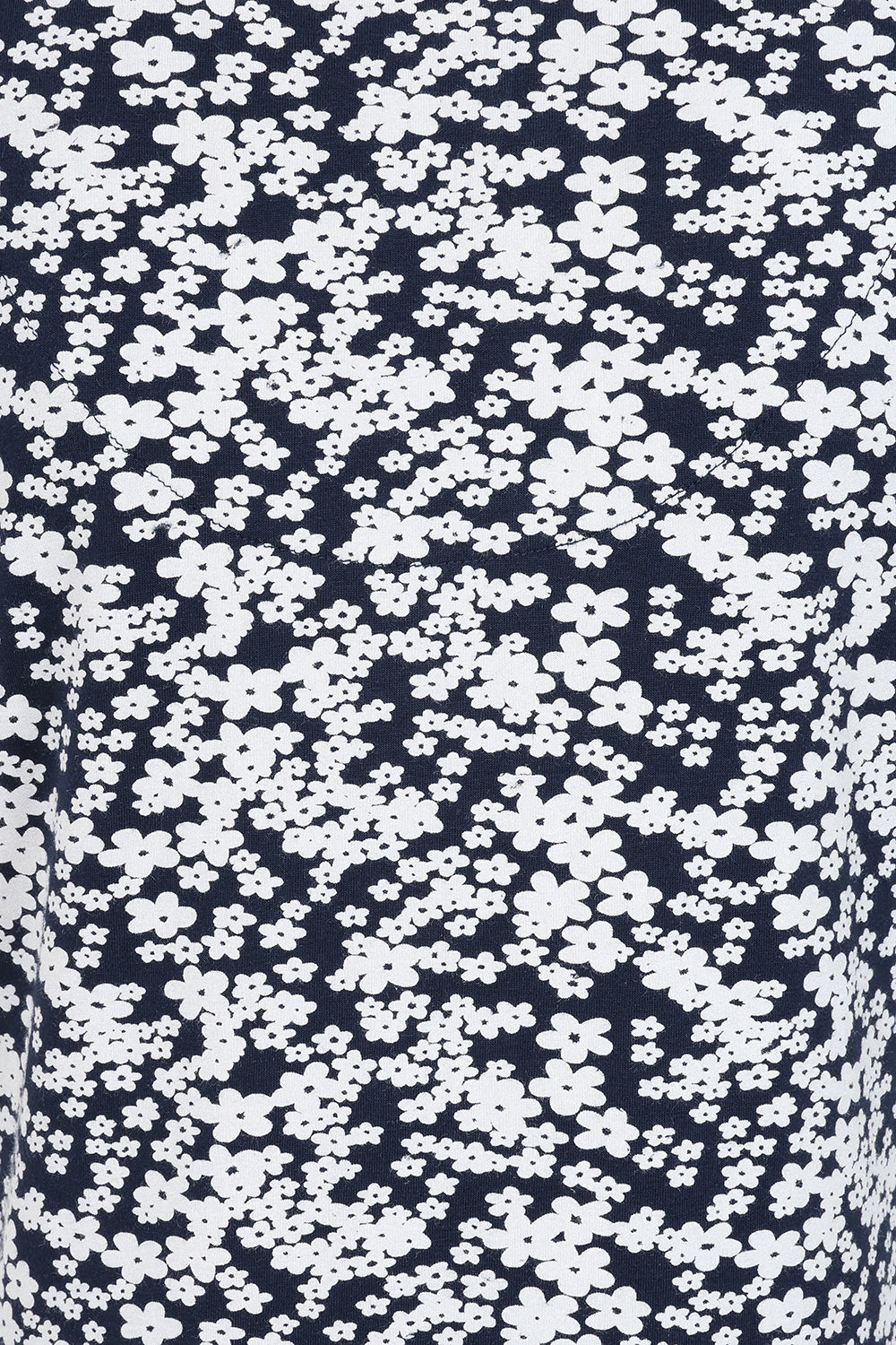 Florina Dress -Flower Pint Navy - GOTS Organic Cotton