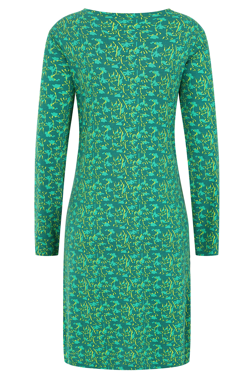 Florina Dress -Flower Dress Peacock - GOTS Organic Cotton