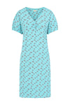 Florina Dress -Geo Print Hot Ceramic - GOTS Organic Cotton