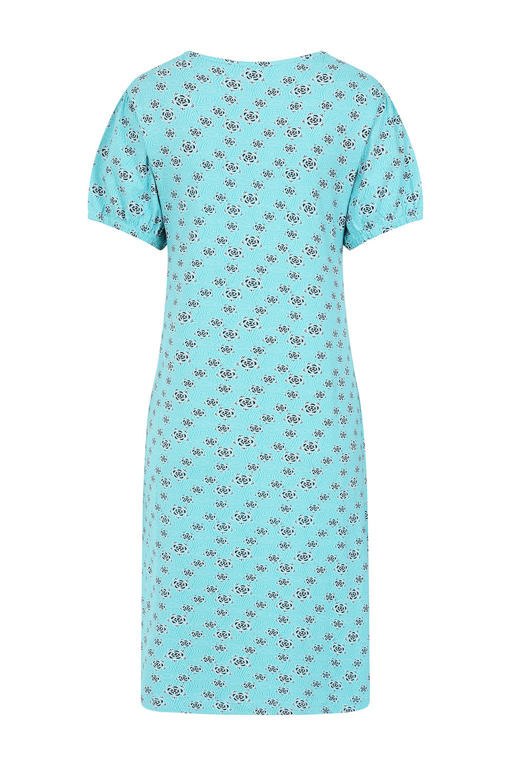 Florina Dress -Geo Print Hot Ceramic - GOTS Organic Cotton