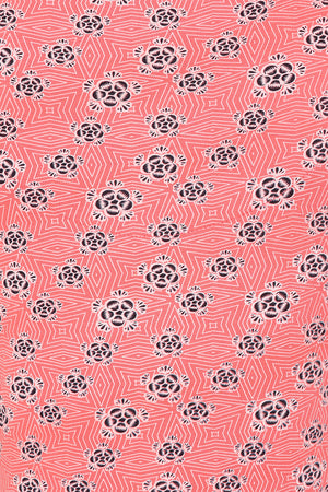 Florina Dress -Geo Print Hot Coral - GOTS Organic Cotton