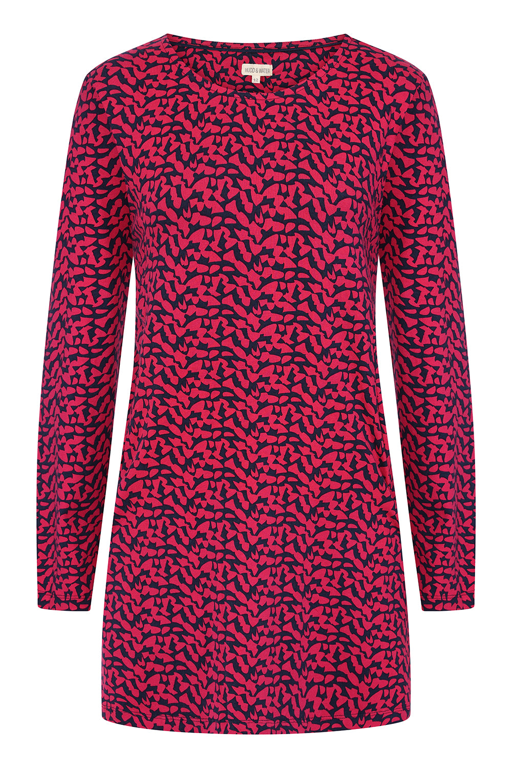 Francoise Tunic - Abstract Print Pink - GOTS Organic Cotton