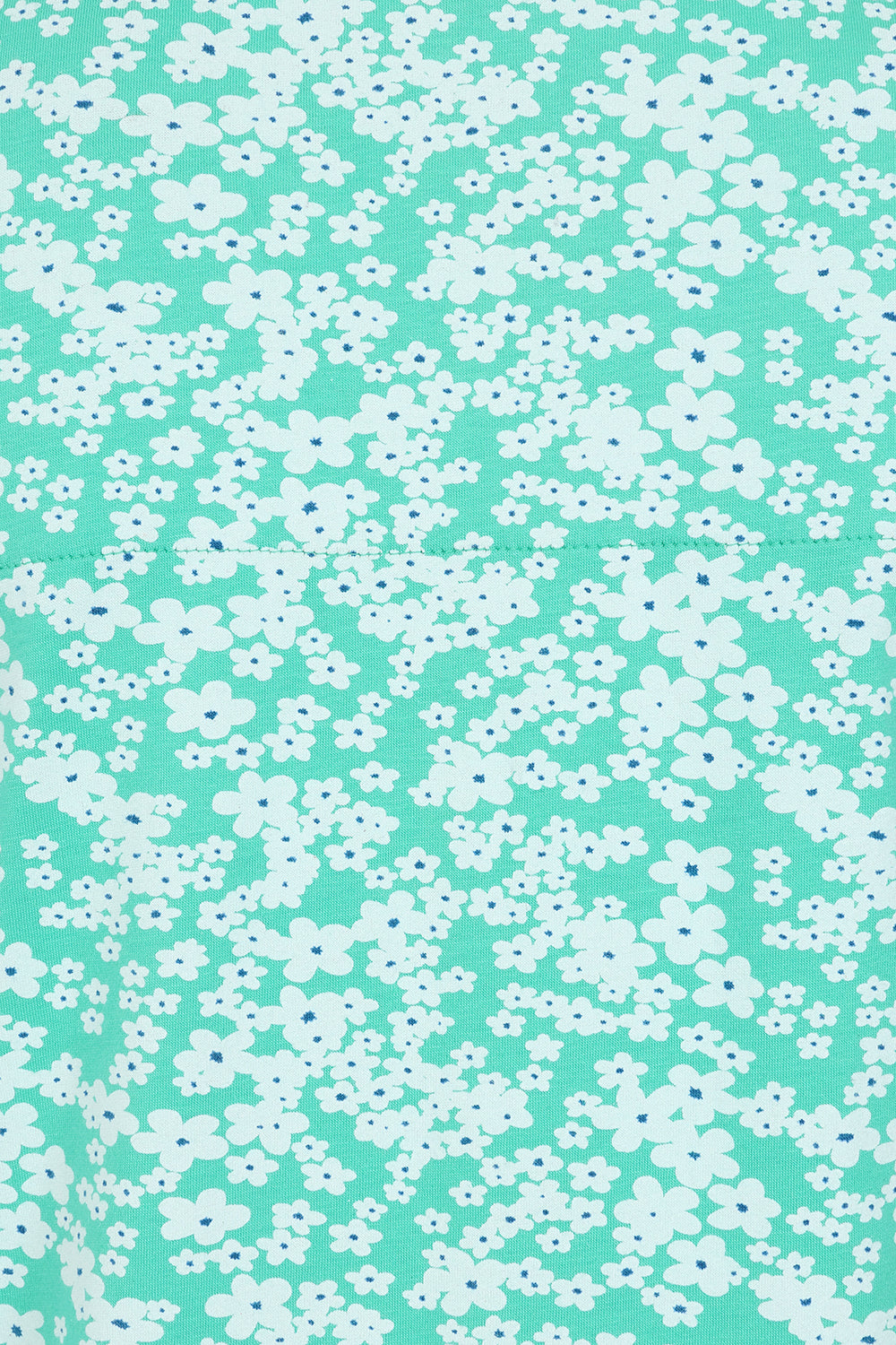 Francoise Tunic - Flower Print Mint - GOTS Organic Cotton