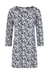 Francoise Tunic - Flower Print Navy - GOTS Organic Cotton