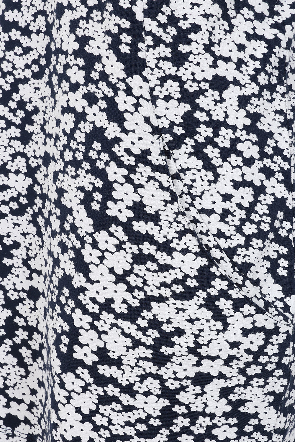 Francoise Tunic - Flower Print Navy - GOTS Organic Cotton