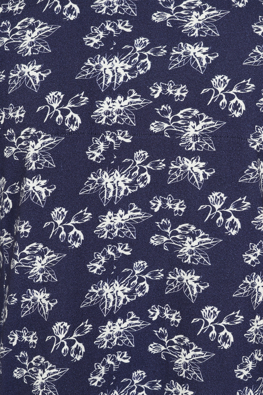 Francoise Tunic - Flower Print Navy - GOTS Organic Cotton