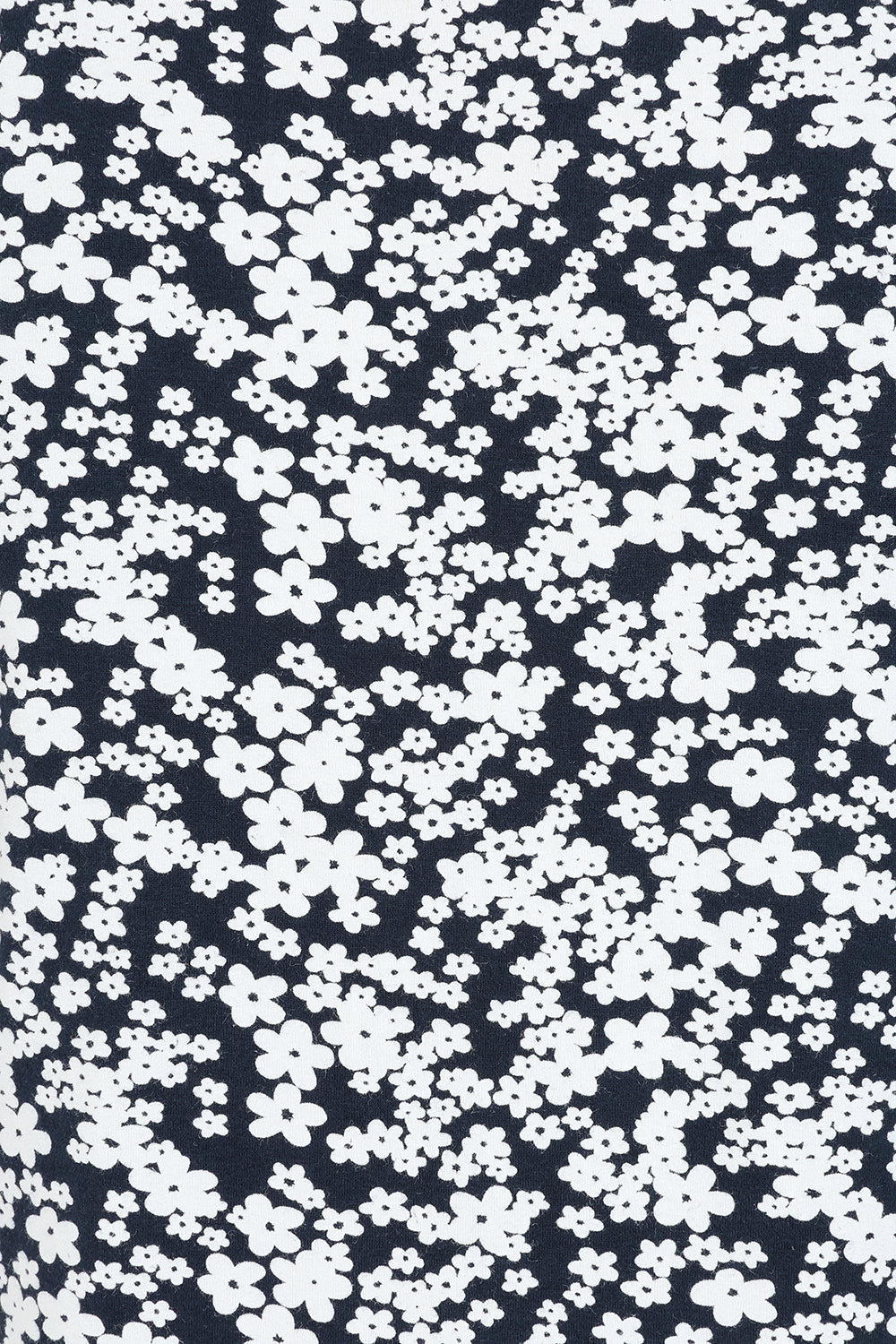 Kendal Top - Flower Print Navy - GOTS Organic Cotton