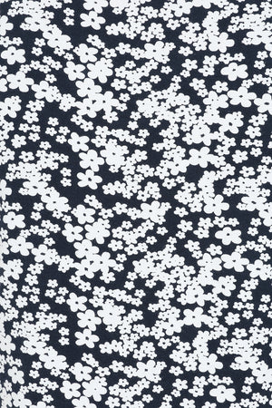 Kendal Top - Flower Print Navy - GOTS Organic Cotton