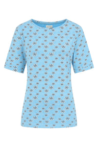 Kendal Top - Geo Print Blithe - GOTS Organic Cotton