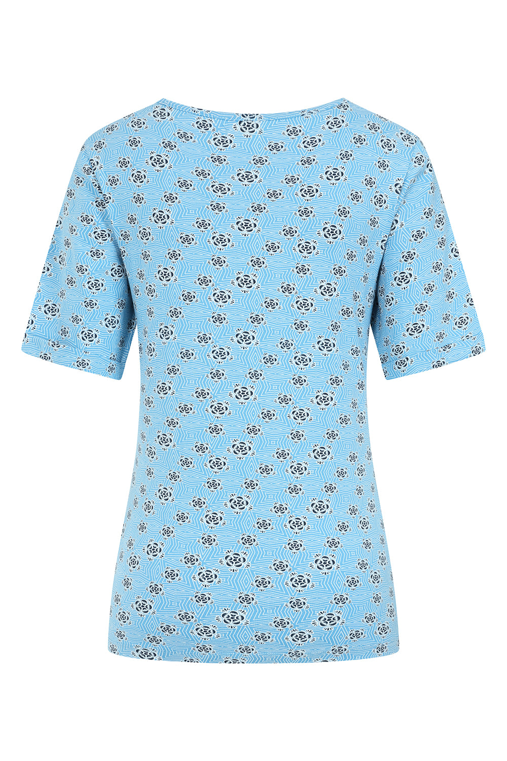 Kendal Top - Geo Print Blithe - GOTS Organic Cotton