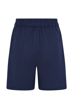 Lea Short - Navy - Organic Cotton Linen Blend