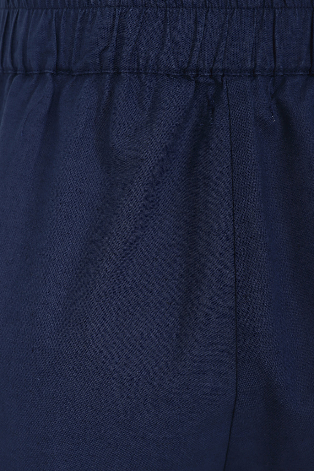 Lea Short - Navy - Organic Cotton Linen Blend