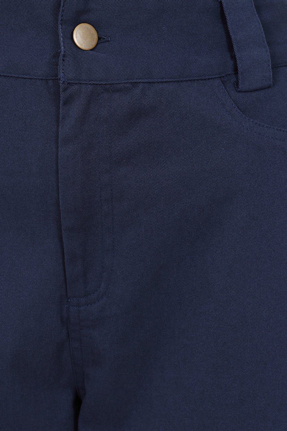 Lingon Trouser - Navy - Organic Cotton Jean