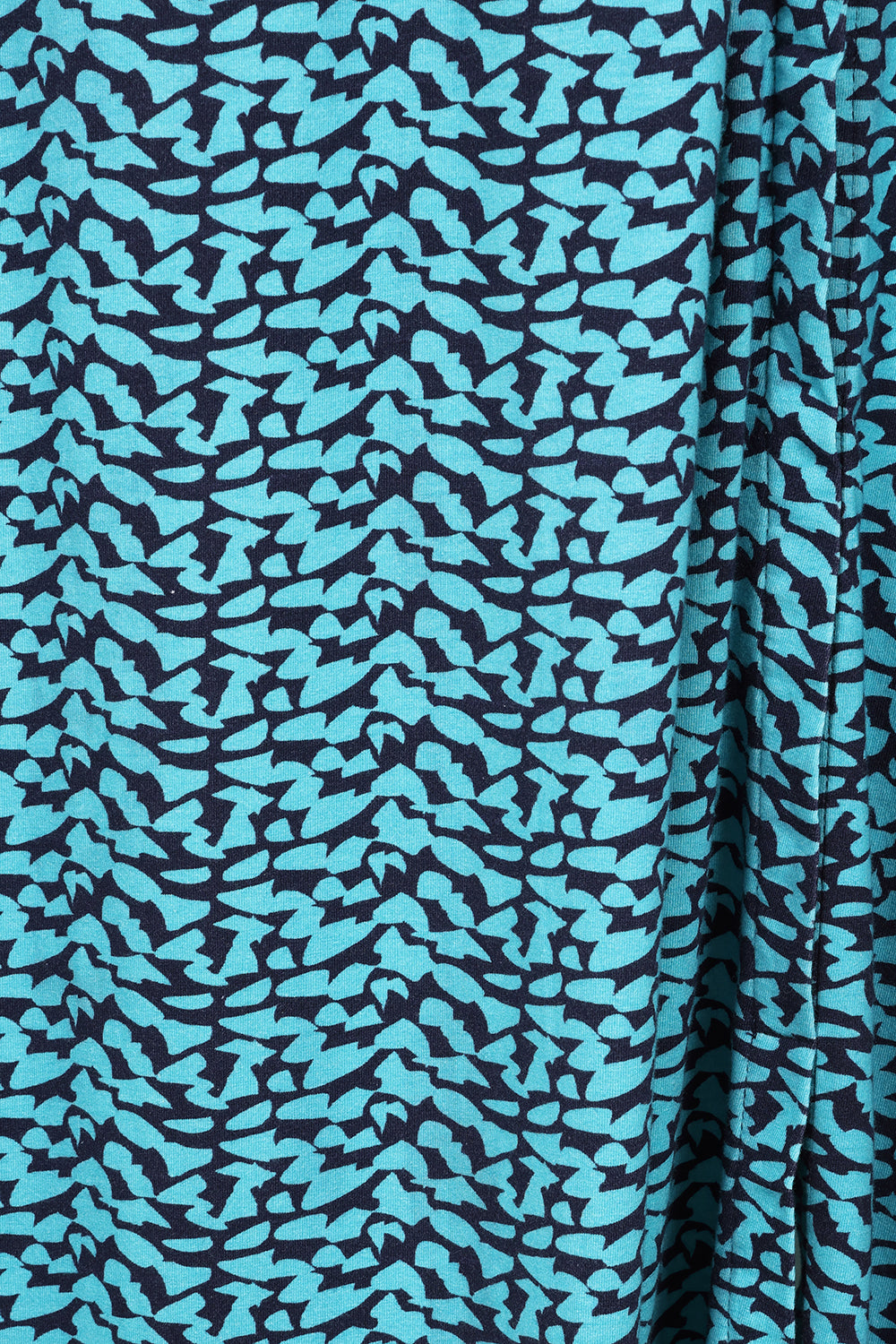 Orla Skirt - Abstract Print Blue - GOTS Organic Cotton Jersey