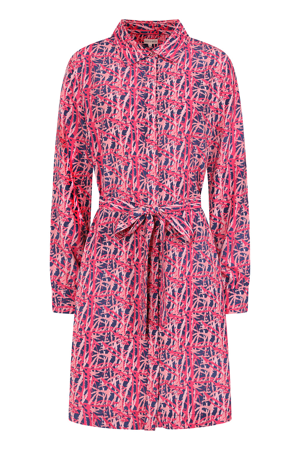 Osier Shirt Dress  - Brush Print Pink - Lenzing EcoVero