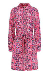 Osier Shirt Dress  - Brush Print Pink - Lenzing EcoVero