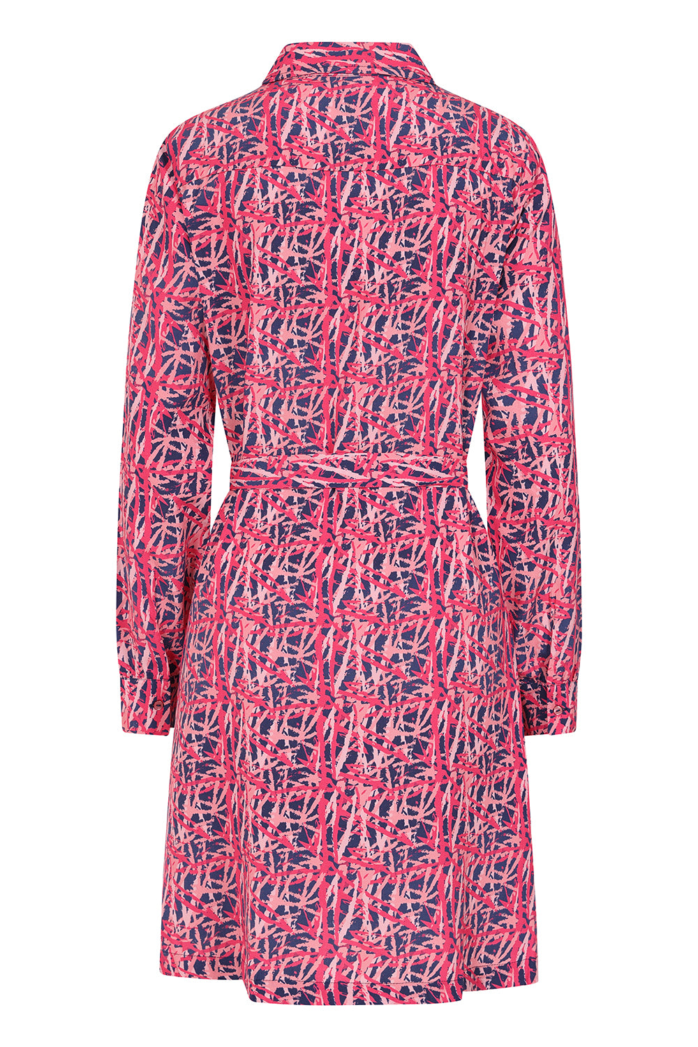 Osier Shirt Dress  - Brush Print Pink - Lenzing EcoVero